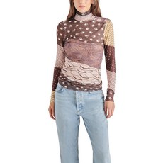 Steve Madden Apparel 여성용 Amelie 상의 멀티