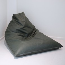 LINU리누 가죽빈백 빈티지레더 이지클린 방수 방오 EPP, 빈백, 딥그린