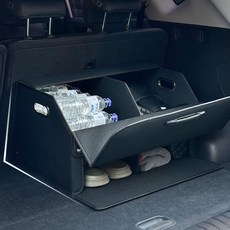 트렁크 가죽 차량용 착 수납함용품 정리함 AP12 2층 57373ea 1(ea), AP12-골드격자