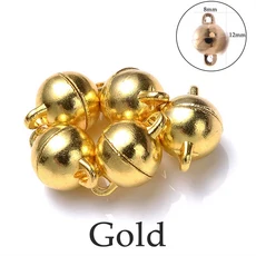 원형 자석 연결 걸쇠 비즈 라인석 참 펜던트 DIY 커플 마그네틱 버클 쥬얼리 팔찌 14mm 16mm 5 세트, 29 style38