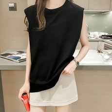 LADYSHARE 韓版寬鬆圓領無袖上衣 百搭舒適運動背心【G020】