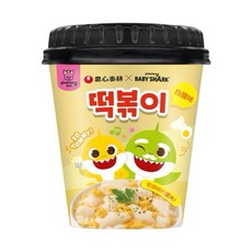 農心泰耕Baby Shark聯名炒年糕杯，香甜炸醬風味，方便快速，Q彈有嚼勁, 111g, 1個