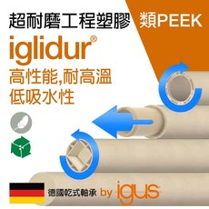 工程塑膠 圓棒材 中空圓棒材 塑膠管材 超耐磨 德國原裝進口, 1個, SFRJ-3000-100