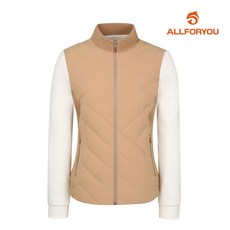 여성 니트 믹스 하이브리드 구스 다운 점퍼 AWDJL9197-509_G 2549179