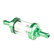 오토바이 ATV 범용 연료 필터 가솔린 연료 라인용 세척 가능한 필터 50CC 500CC 오토바이 및 ATV와 호환 가, 13 green