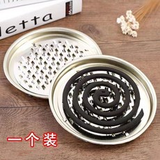 創意複古蚊香盒盤架托，便攜戶外防火防燙安全鏤花檀香盤帶蓋香薰爐，蚊香架蚊香盤蚊香盒, 經典鐵藝蚊香盤