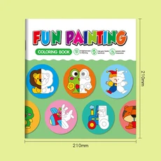 어린이 창의적 색칠책 - 동물 미술 조기 학습 그림 장난감, 01 1Pc