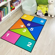 [줄리쌤엣홈] 사방치기 인쇄펠트지 / 민속놀이 / 명절 / 어린이집 / 유치원