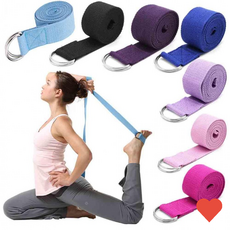 요가벨트 스트레칭 밴드 운동 기구 탄력 소도구 마사지 보조 체형 교정 헬스 용품 자세, 1개, 요가벨트블랙SE01476