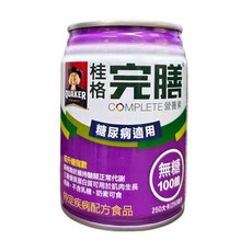 桂格 完膳 糖尿病 無糖配方 營養補充罐, 48個, 250ml