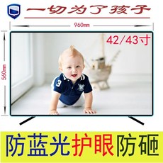 TV보호필름 75인치 티비 보호기 액정 방지 보호대 커버 벽걸이 화면 파손 강화 세이퍼, 1개, Q. 블루라이트 차단 충격방지 4243인치