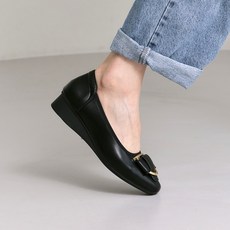 슈리오 여성 심플 포인트 데일리 로퍼 4cm