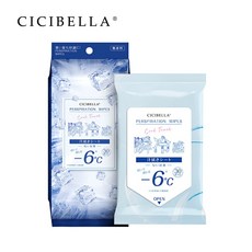CICIBELLA 超涼感濕紙巾 瞬降-6°C 100%純棉 無香料 台灣代理商, 1個, [台灣代理商] CICIBELLA一般版 30片, 30片, 1g