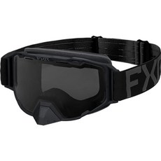 FXR Maverick MX 오프로드 고글 블랙 옵스 스모크 렌즈 포함 278893, FXR Maverick MX 오프로드 고글 블랙 옵스,