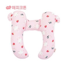 해피코튼 인견 안전목쿠션 (M), 달콤토끼