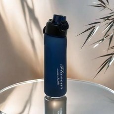 玩味果味水瓶 0糖0卡 雙色漸層吸管水杯 學生兒童水壺, 藍色,720毫升, 1個