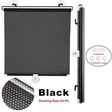 붙이는암막블라인드 천 셀프 베란다 블라인드 양산 롤러 블라인드 커튼 블랙 아웃 흡입 컵 펀치없는 개폐식