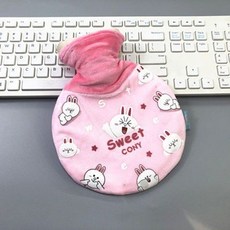 冬季必備 註水式熱水袋 安全保暖 冬季卡通迷你註水毛絨熱水袋女學生宿捨暖寶寶橡膠PVC暖水袋暖宮, 可妮兔【550ml】