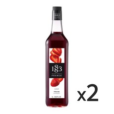 1883 스트로베리 시럽 1L x 2개 묶음 딸기시럽