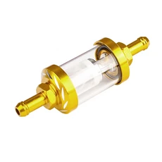 오토바이 ATV 범용 연료 필터 가솔린 연료 라인용 세척 가능한 필터 50CC 500CC 오토바이 및 ATV와 호환 가, 08 yellow
