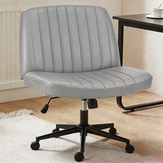 모아니스 이동형 인테리어 의자, 가죽, 그레이