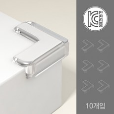 아트위브 도톰한 소프트 충돌방지 코너 가드 투명 모서리 보호대, 기본 L형, 10개