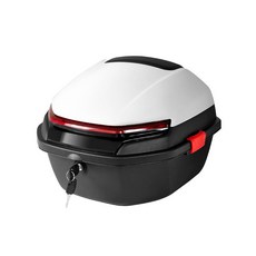 오토바이용품 리어백 탑박스 방수 바구니 대형 트렁크, 대형 후미 상자 큰 레드+플라스틱 바닥판