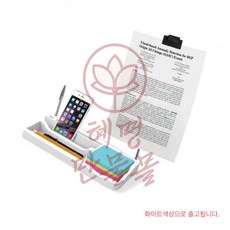 화이트 책상정리 책상소품 혜명만물몰 연필꽂이 회사 스마트폰거치대 데스크오거나이저 종이꽂이