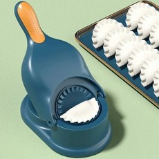 2 In 1 만두 제조기 만두 금형 만두 프레스 기계 국수 프레스 제조기 금형 주방 손 만들기 도구, 04 파란, 1개