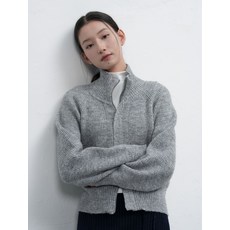 브랜드정품 제너럴아이디어 GENERALIDEA 하이넥 하찌 집업 가디건 GREY WBE4L04532 252849