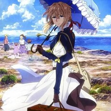 스터드드 바이올렛 에버가든 애니메이션 레트로 페인팅 프린트 거실용 벽장식 그림, 15. E23