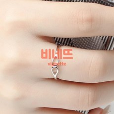 백금도금 트윈 반지 쇼핑백포함 대학생커플링