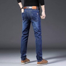 鬼洗牛仔褲 男款休閒運動長褲 大尺碼彈性寬褲防風保暖