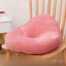 티류으스 꼬리뼈 보호 메모리폼 방석 두꺼운 구멍형 의자방석 척추건강 통증완화 사무실용 차량용 회색, 1개, 싱글홀 핑크 쿠션