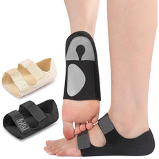 라라무브 족저근막 아치 발바닥 뒤꿈치패드, 블랙, 1세트