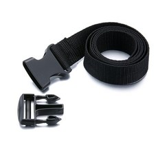 캠핑스트랩 압축벨트 벨크로 버클형 캠핑스트랩 고정용벨트, 기본블랙압축벨트, 1개