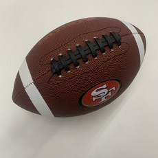 【開發票/統編】美式橄欖球 成人標準比賽訓練用 兒童青少年腰旗練習運動 3/6/9號 防滑紋路設計 橄欖球, 9號舊金山49人隊, 1個