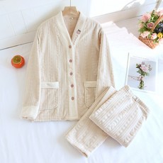 孕婦哺乳期月子服秋冬法蘭絨加厚兩件套