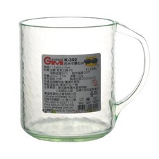 樂口杯 吉米中鑽石杯 400cc 塑膠杯 牙刷杯 衛生杯 環保塑膠杯 K302, K302 綠, 1個, 綠