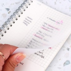 공부 필기용 스프링 코넬 노트 모눈종이 정리 A6