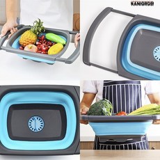 캠핑용 개수대 간이 설거지 바스켓 물통 차박 대야 폴딩 박스