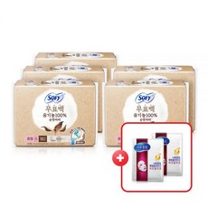 쏘피 유기농 무표백 생리대 3팩+2팩(사은품 증정), ⑩유기농무표백대형4팩+무표백숙면팬티대형1팩_