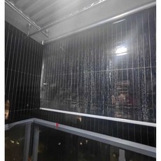 투명 블라인드 거실 창문 햇빛 가리개 인테리어 커튼