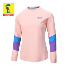 裝備部落 PROTECTIVE 登山休閒女款圓領長袖排汗衫 透氣速乾衣