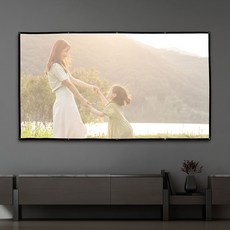 캠핑 빔프로젝터 스크린 천 이동식 4K nys+259xG