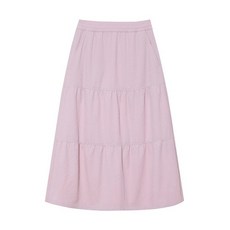 [백화점출고] W 시어서커 셔링 스커트 GRAYISH PINK 0.0 1NUSKMU501GP