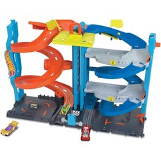 Hot Wheels City Toy Car 트랙 세트 레이스 타워, 세차 타워, 1개