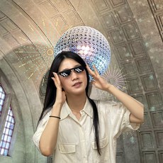 패션 코디용 픽셀 선글라스 파티 안경 유니크