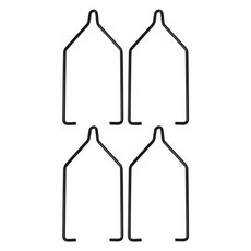 발열전구 온열 열등 파충류 전등갓 클립 후크 금속 돔 브라켓 테라리움 가열 조명 램프 걸이 홀더, 4pc