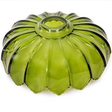 Loiogohot Lamp Shades Vintage Lampshades 10.6in Amber Glass Art Blown Flower Shape Shade Replaceme, Peony Green